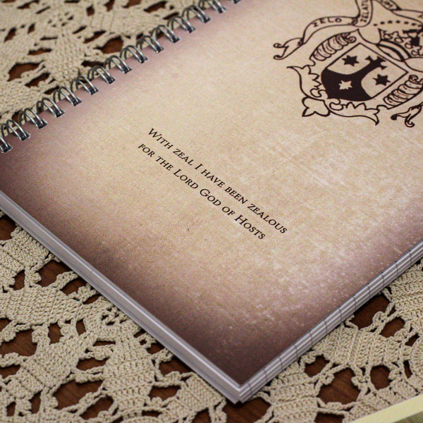 Carmelite Shield - "With Zeal" Writing Journal