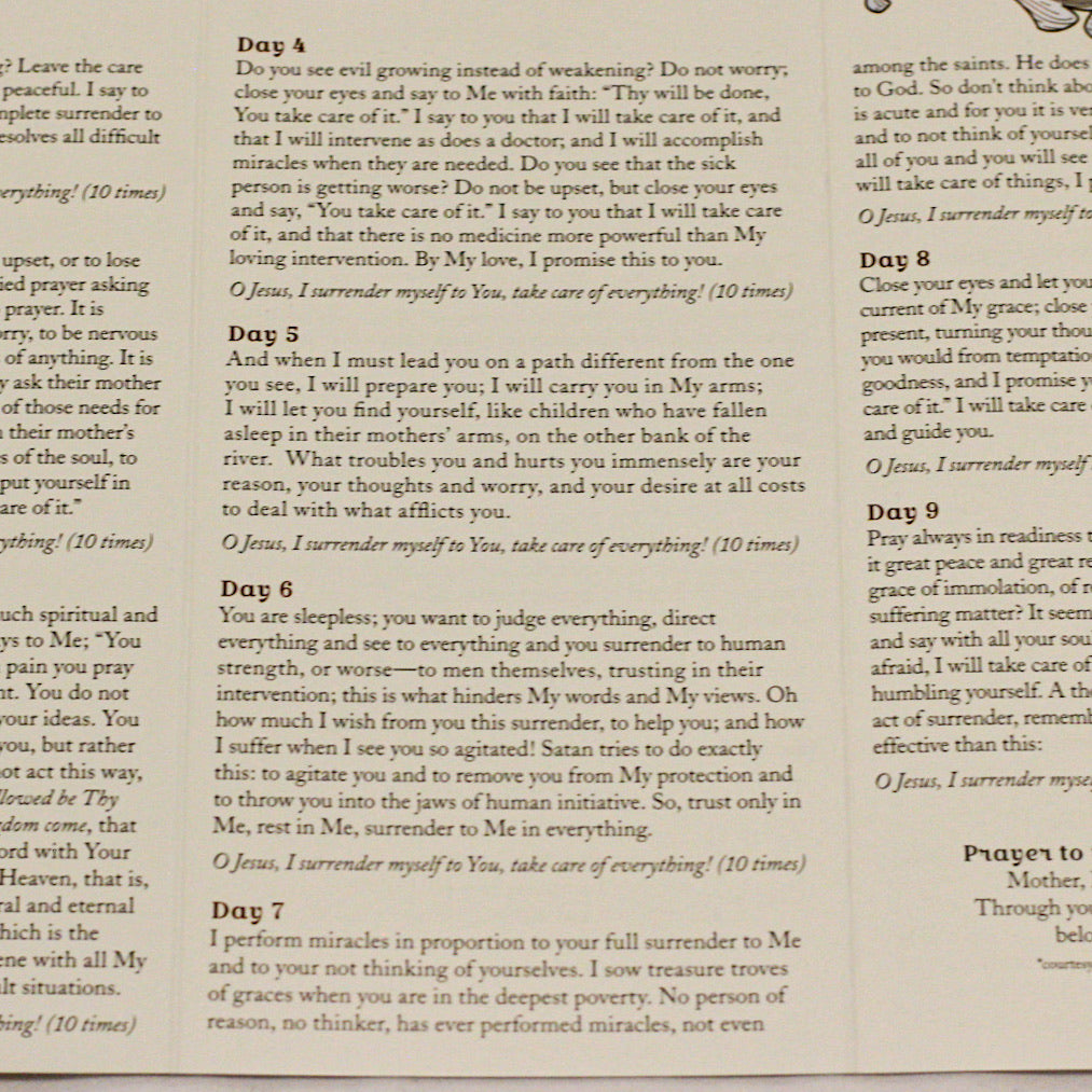 The Surrender Novena - Standard Size
