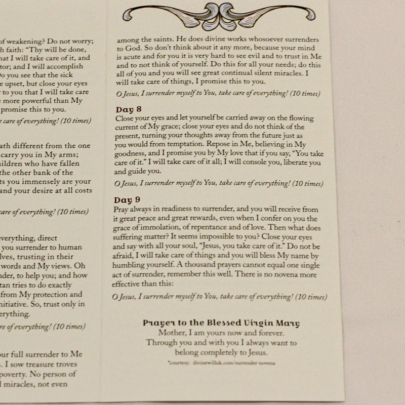 The Surrender Novena - Standard Size