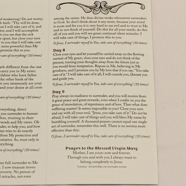 The Surrender Novena - Standard Size