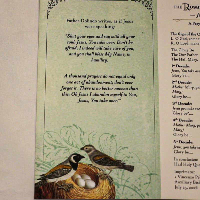 The Rosary of Abandonment by Fr Dolindo Ruotolo - Standard Size NEW