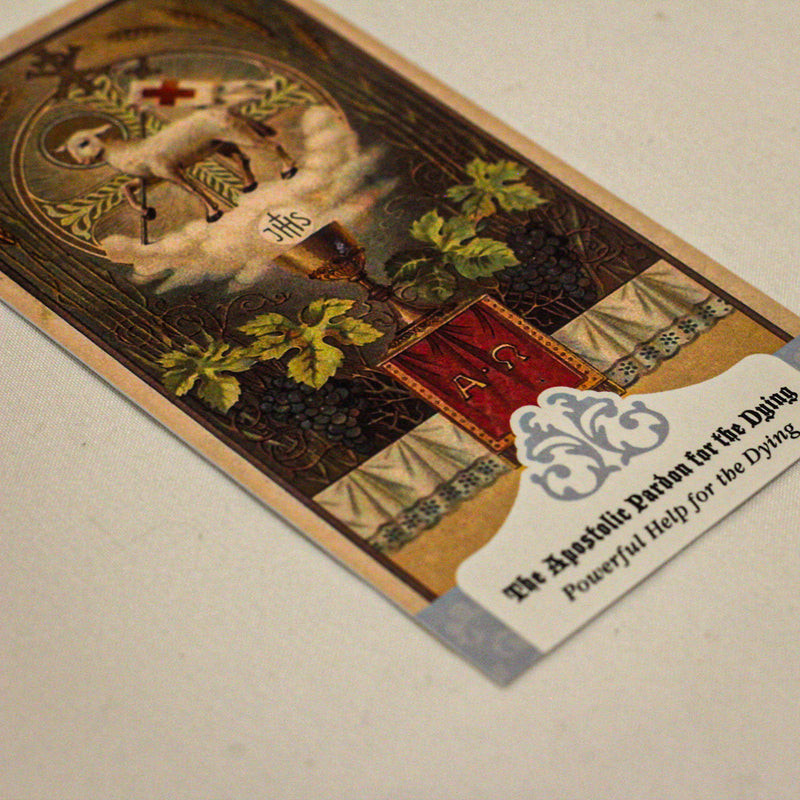 The Apostolic Pardon - Powerful Help for the Dying Holy Cards