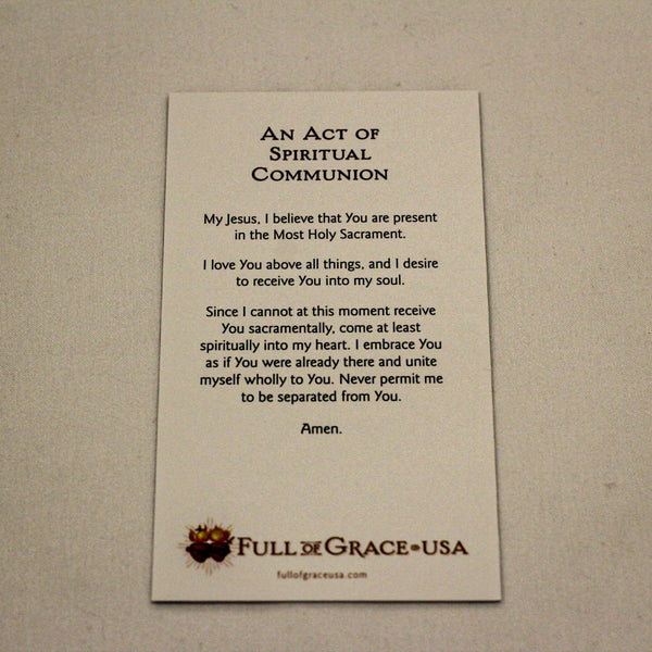 An Act of Spiritual Communion Holy Cards