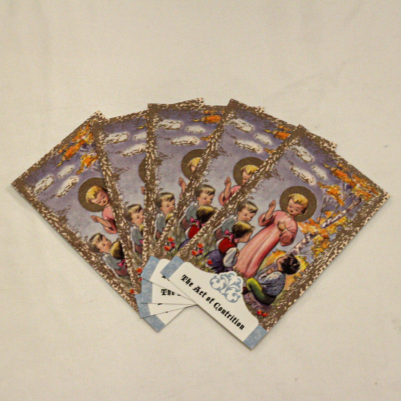 The Act of Contrition Holy Cards