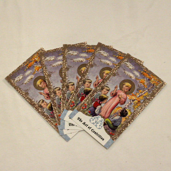 The Act of Contrition Holy Cards
