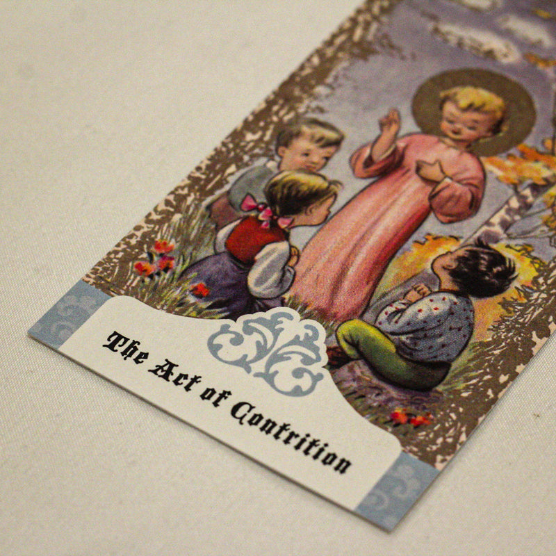 The Act of Contrition Holy Cards