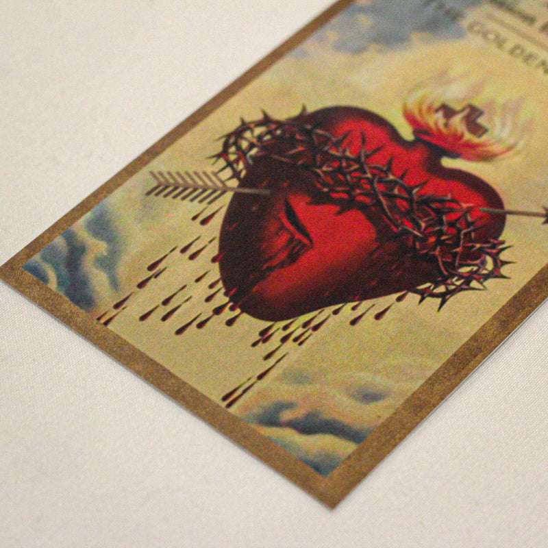 Act of Reparation for Blasphemy - THE GOLDEN ARROW Holy Card.