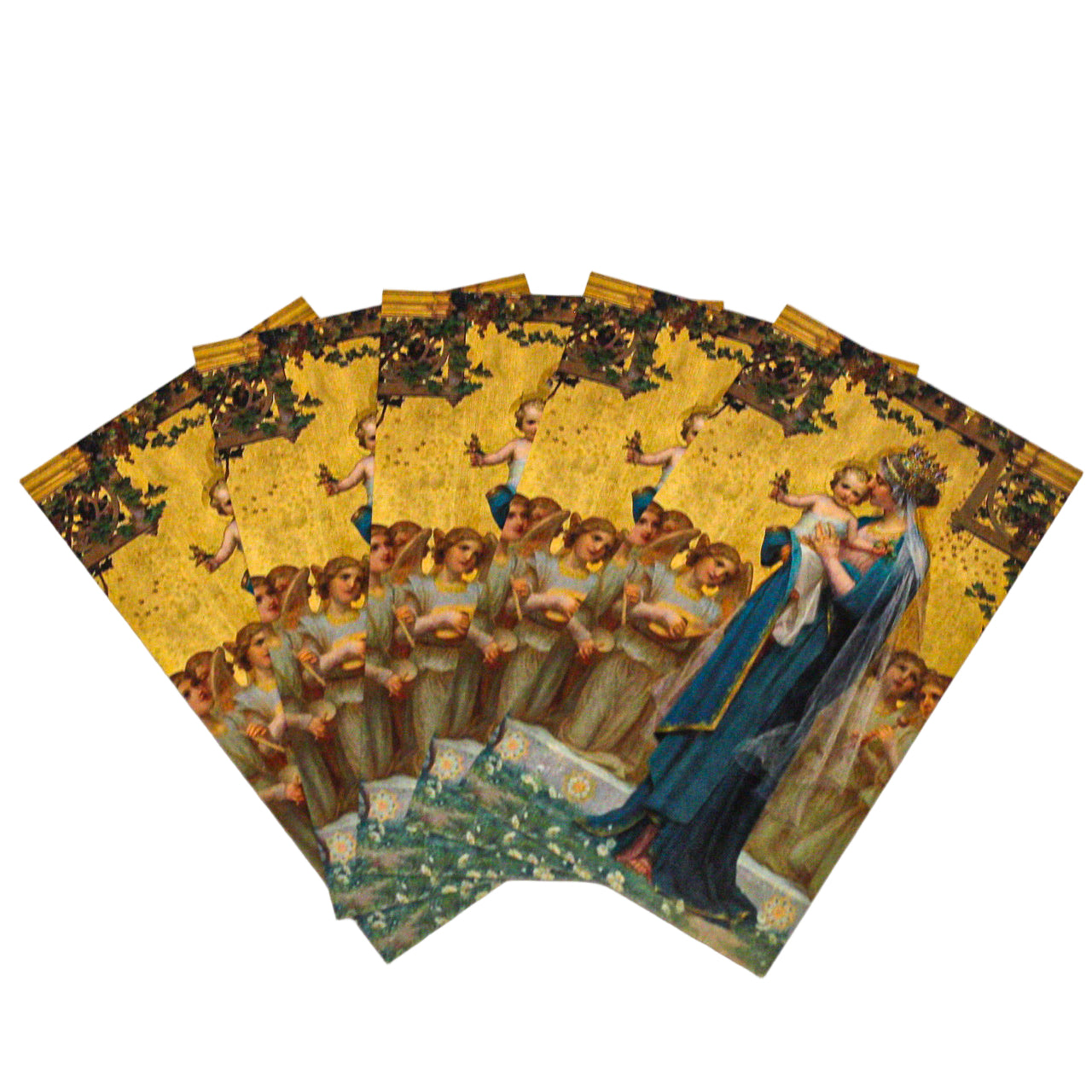 Consecration to Jesus through Mary Holy Card - Gold Version