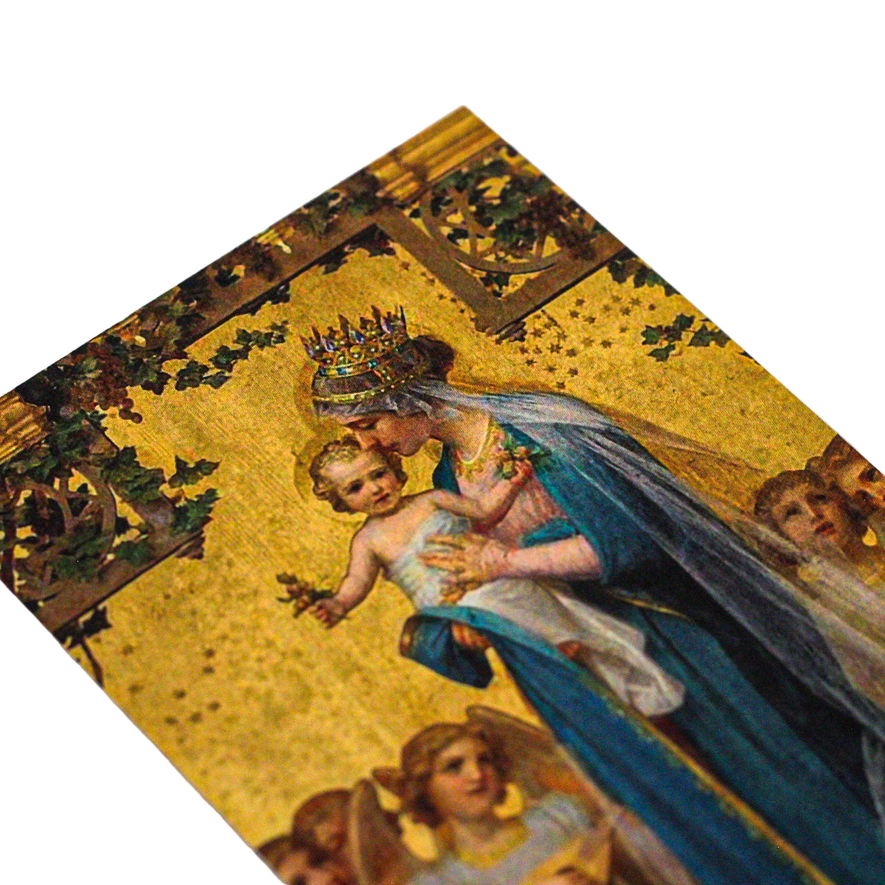 Consecration to Jesus through Mary Holy Card - Gold Version