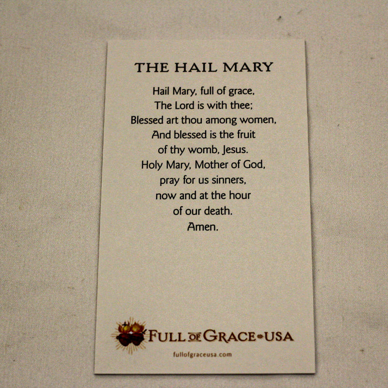 The Hail Mary Holy Cards