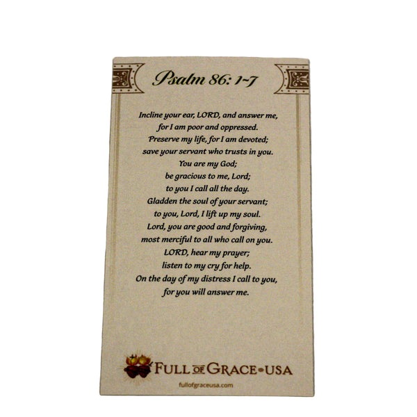 NEW - Psalm 86 Holy Card