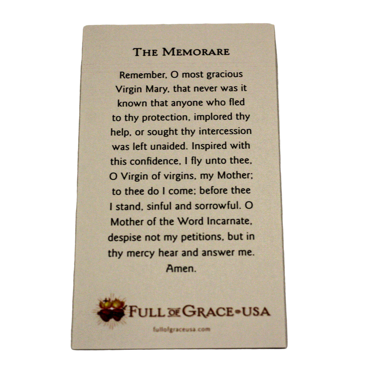 The Memorare Holy Cards