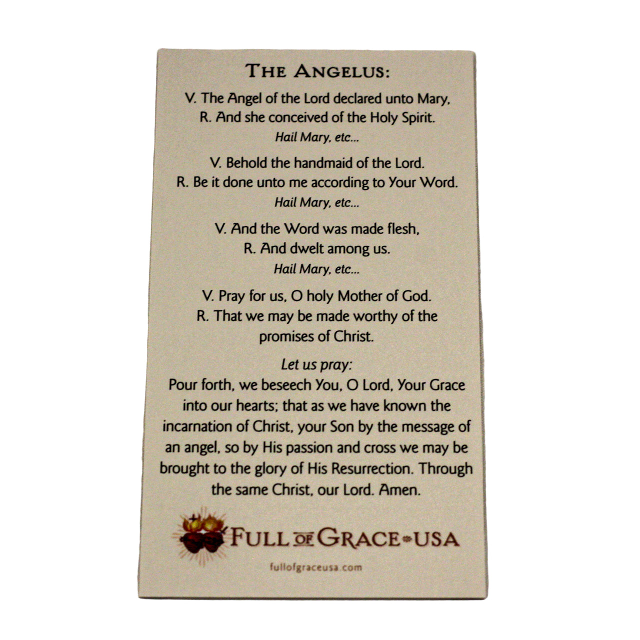 The Angelus Holy Cards