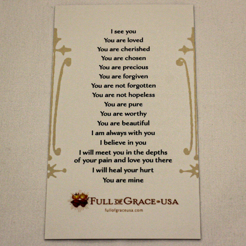 You Are Mine Holy Card, NEW