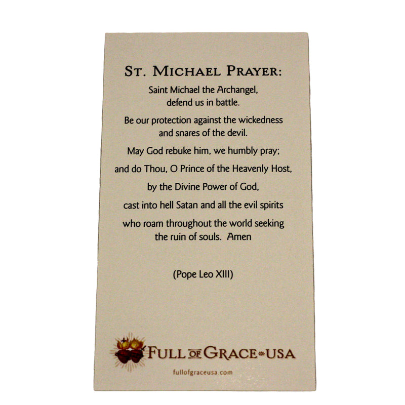 St. Michael Prayer Holy Card
