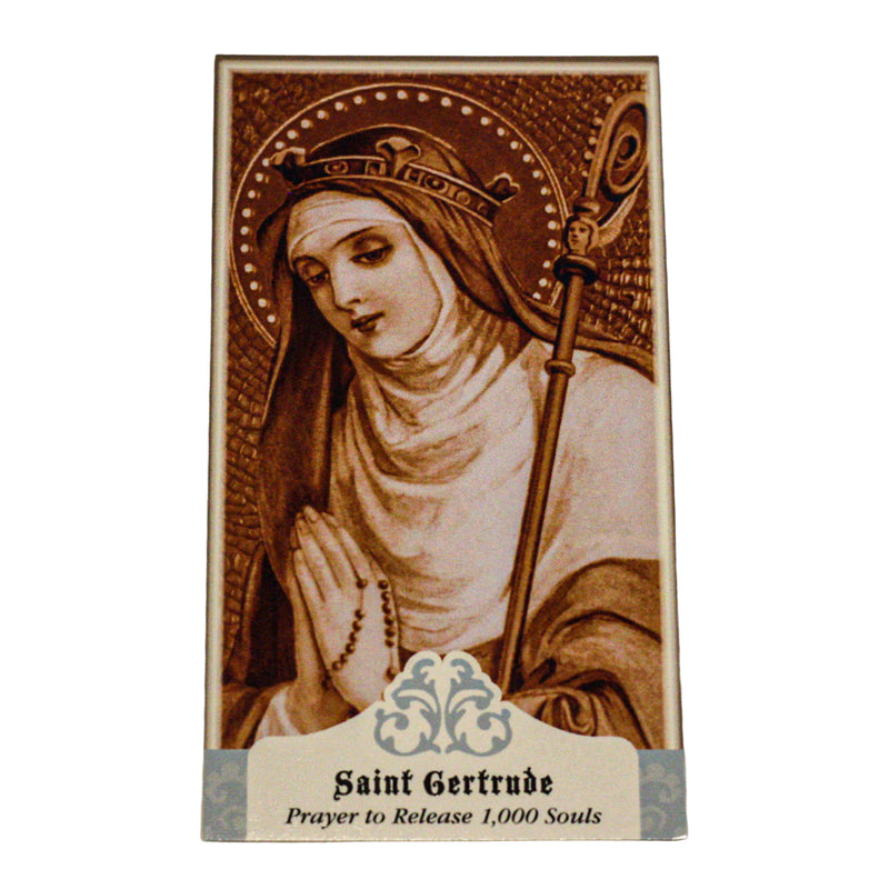 Saint Gertrude the Great Holy Cards