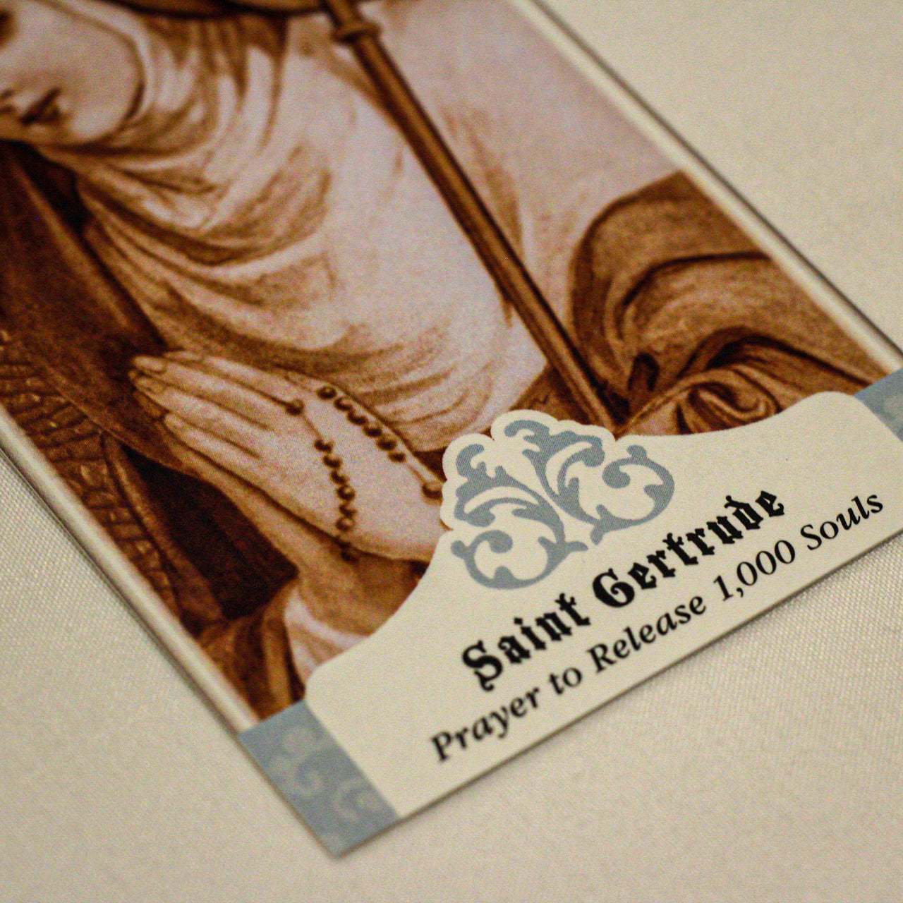 Saint Gertrude the Great Holy Cards
