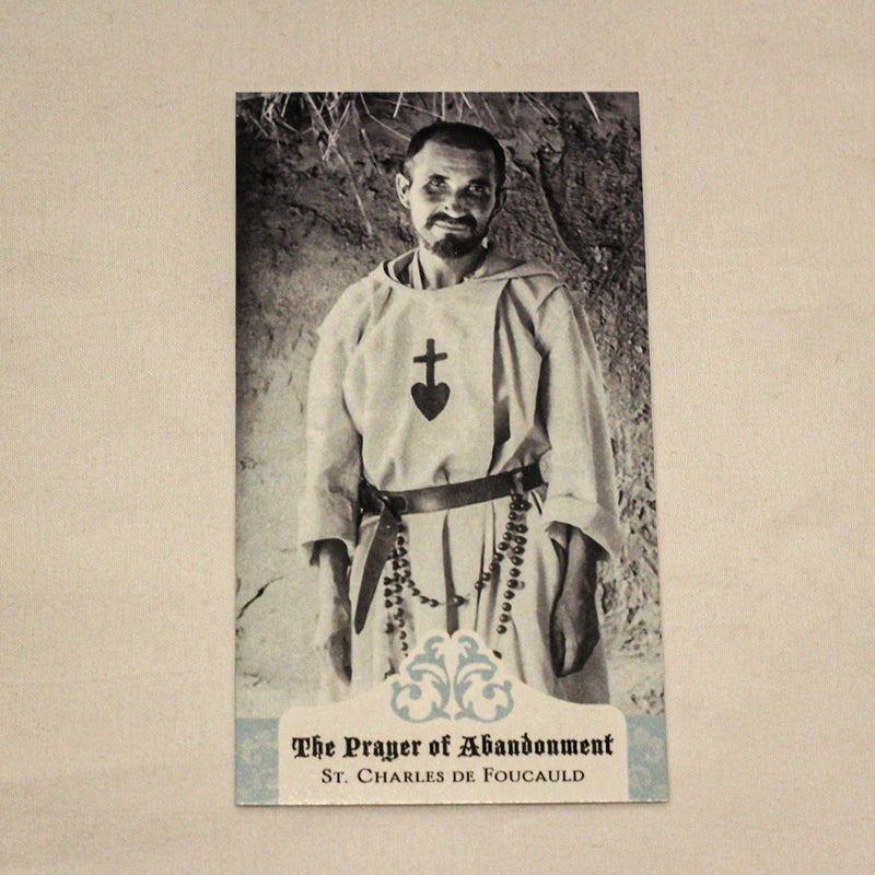 The Prayer of Abandonment Holy Card, NEW