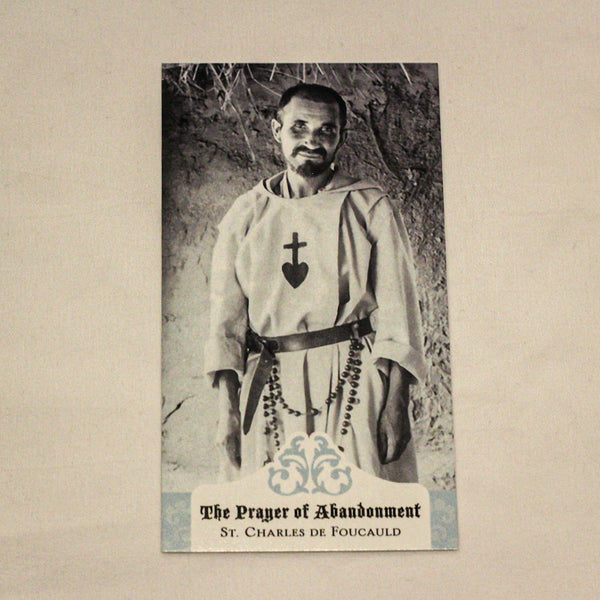 The Prayer of Abandonment Holy Card, NEW
