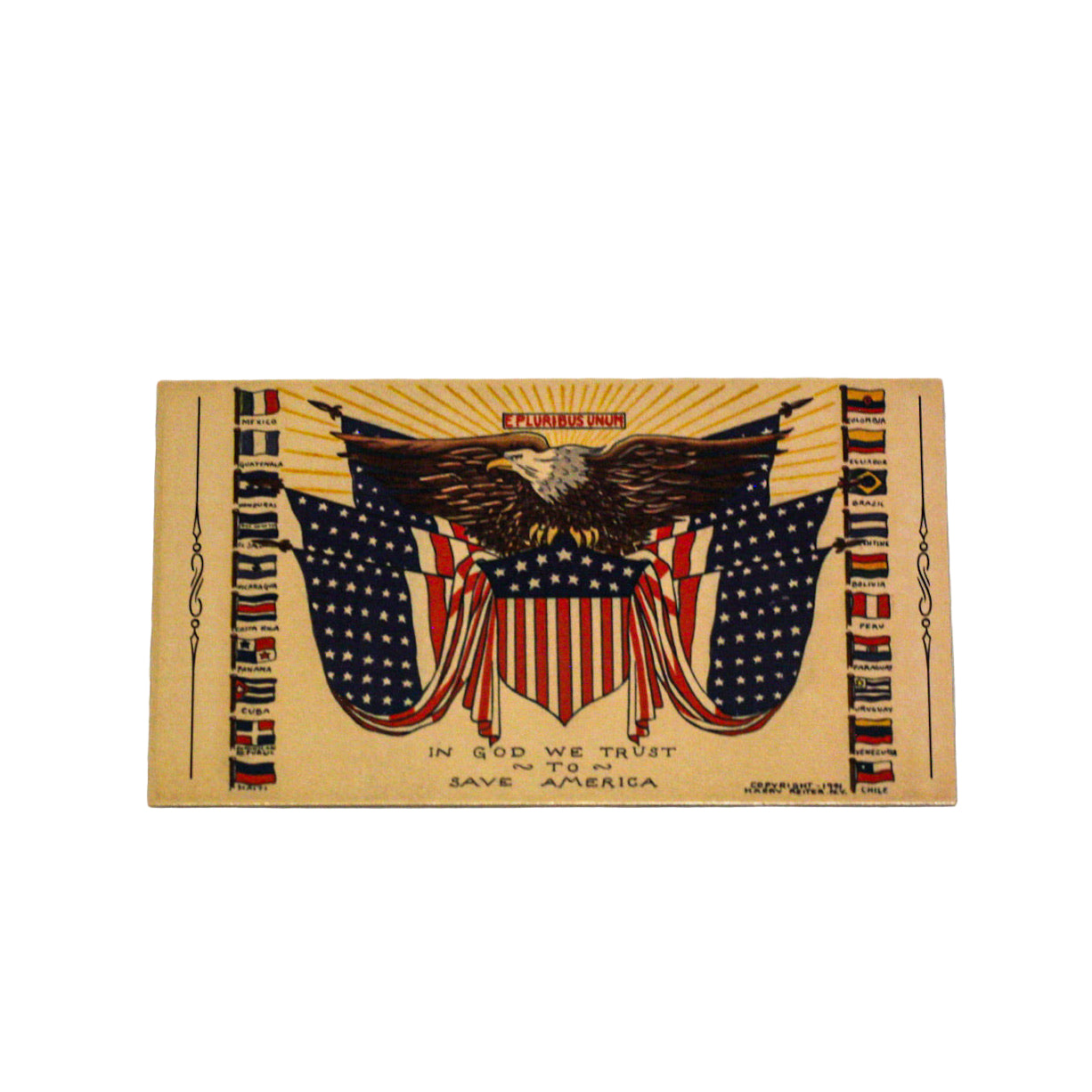 In God We Trust to Save America Holy Cards