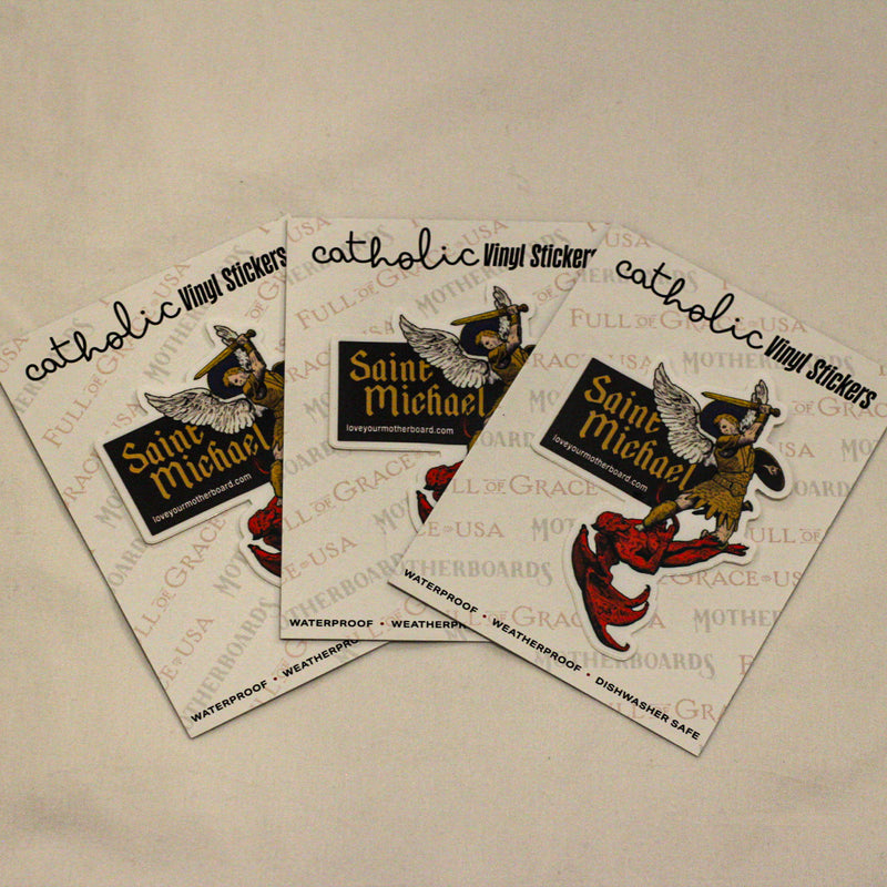 St. Michael Ver. 2 Sticker Decal - NEW
