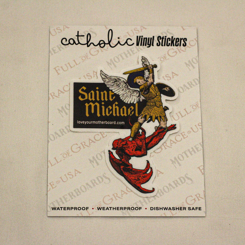 St. Michael Ver. 2 Sticker Decal - NEW
