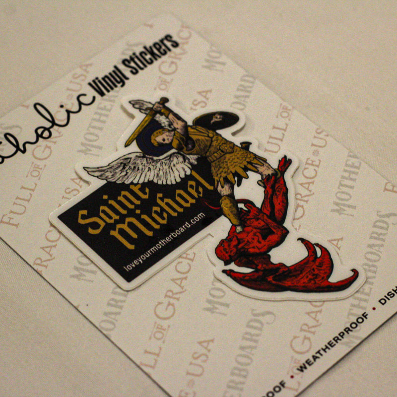 St. Michael Ver. 2 Sticker Decal - NEW