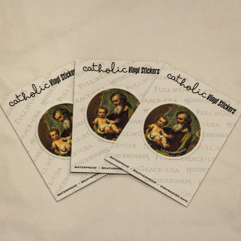 Stephen Joseph Sticker St. Joseph & Jesus Sticker Decal — Full of Grace USA