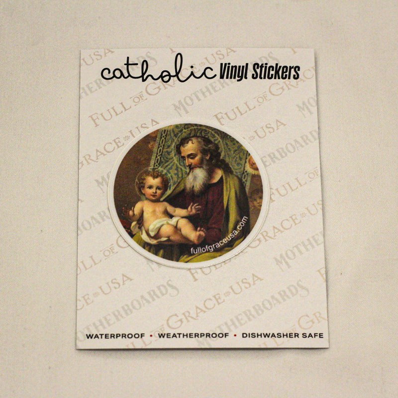 Stephen Joseph Sticker St. Joseph & Jesus Sticker Decal — Full of Grace USA