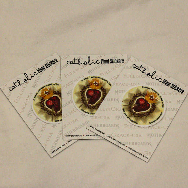 Surrender Novena Sticker Decal