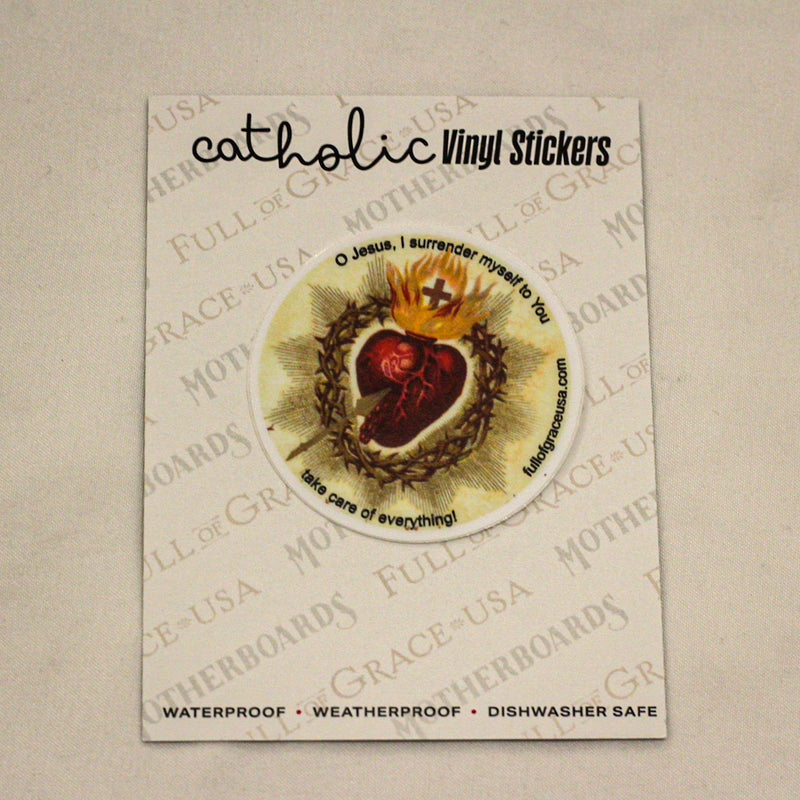 Surrender Novena Sticker Decal