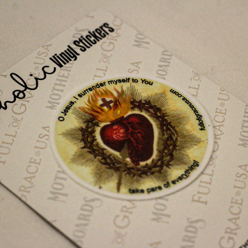 Surrender Novena Sticker Decal