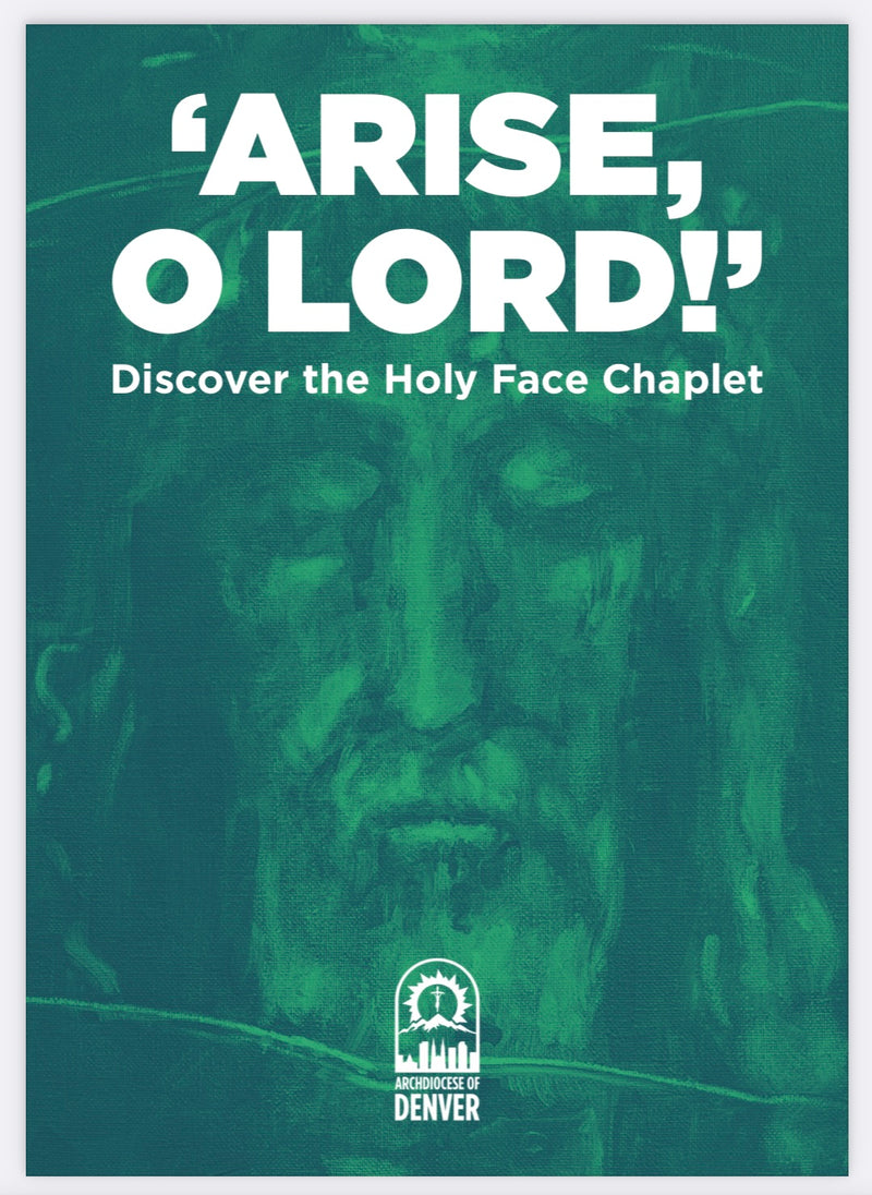 Arise O Lord! Discover the Holy Face Chaplet Holy Card, NEW