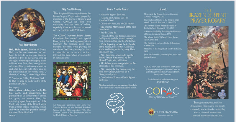 The Brazen Serpent Prayer Rosary, NEW