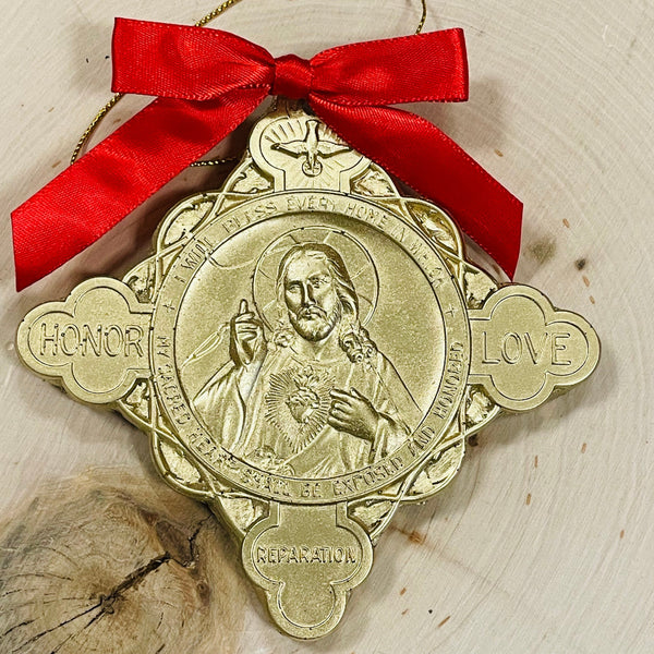 NEW:  Sacred Heart Pledge Ornament