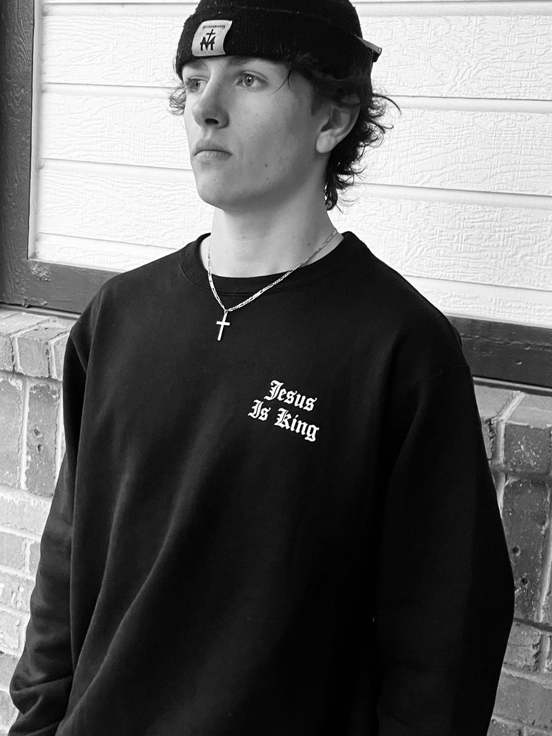 Jesus is King Black Sweatshirt (Unisex)