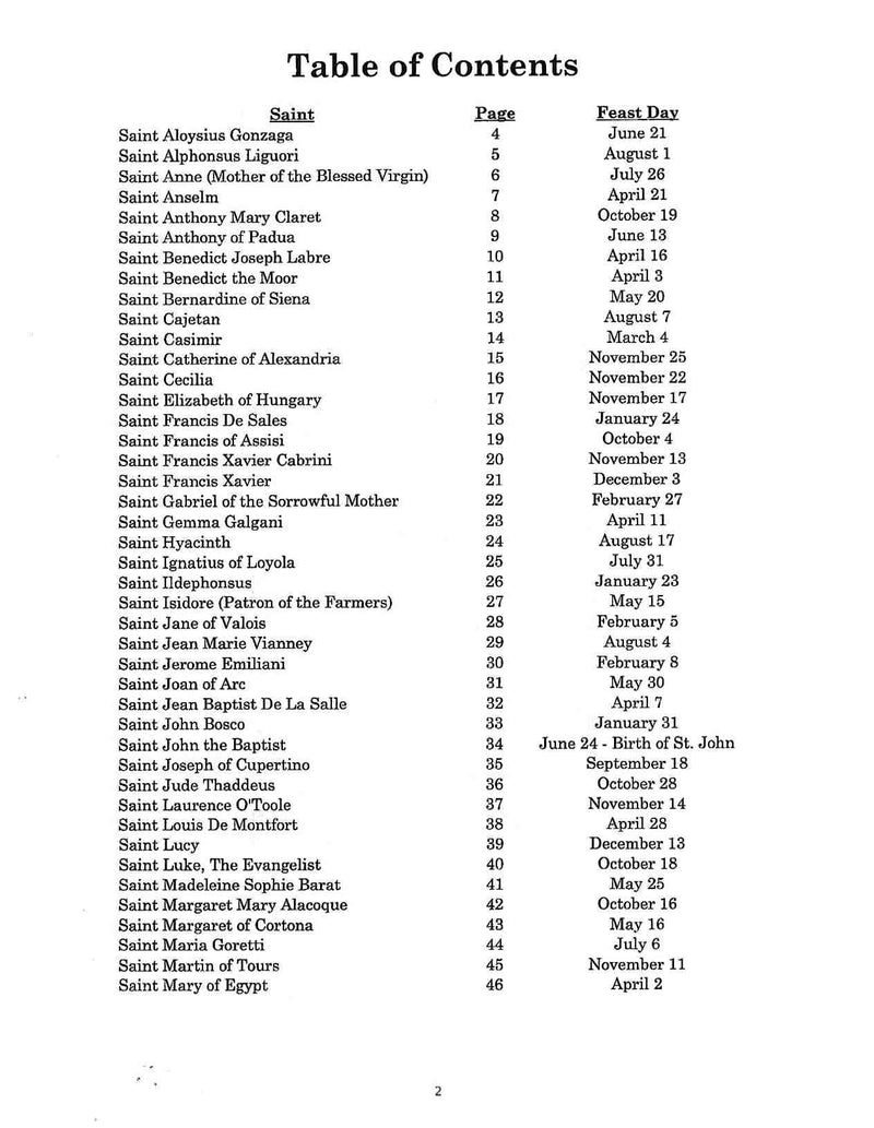 The Lives of the Saints Collection:  Illustrated & Hand Printed Saint's Stories