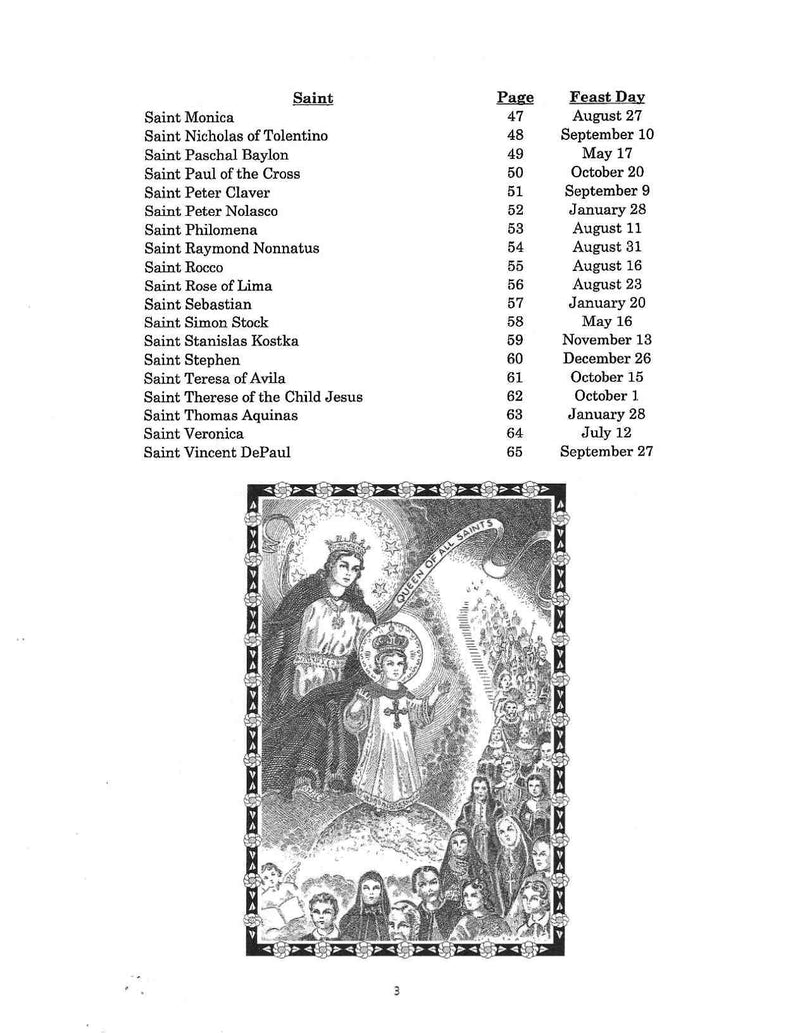 The Lives of the Saints Collection:  Illustrated & Hand Printed Saint's Stories