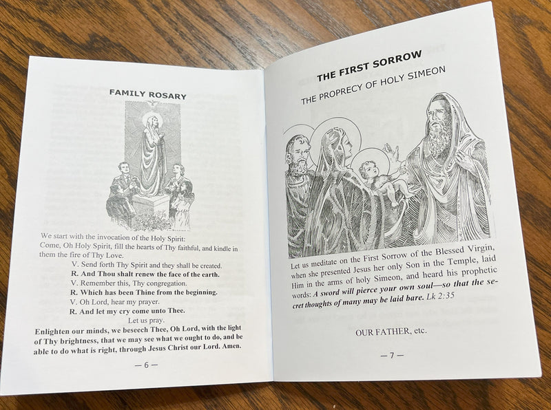 NEW Rosary of the Seven Sorrows booklet