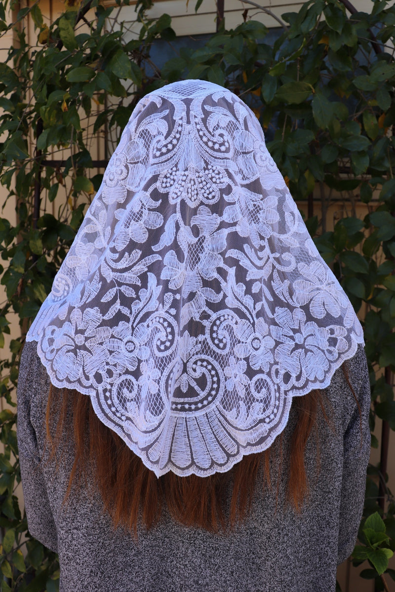 White Lydia Veil