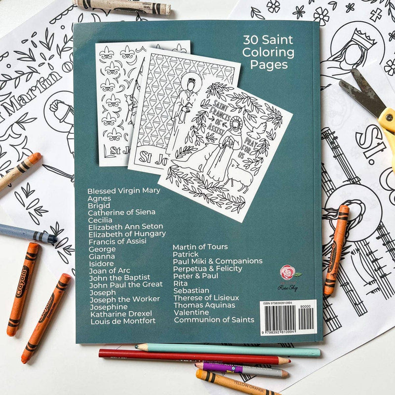 The Little Rose Shop - My Saints Catholic Coloring Book