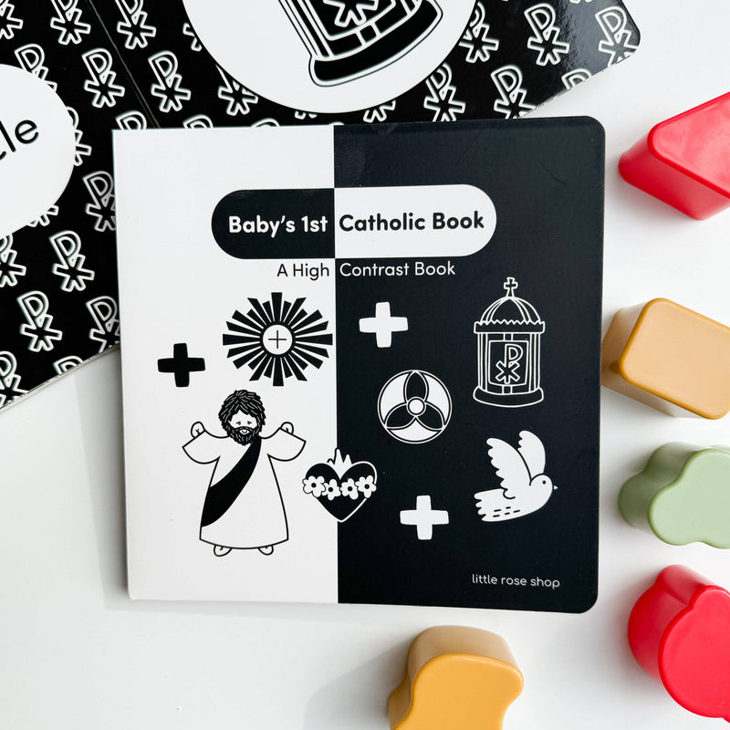 The Little Rose Shop - Baby's 1st Catholic Book: A High Contrast Board Book