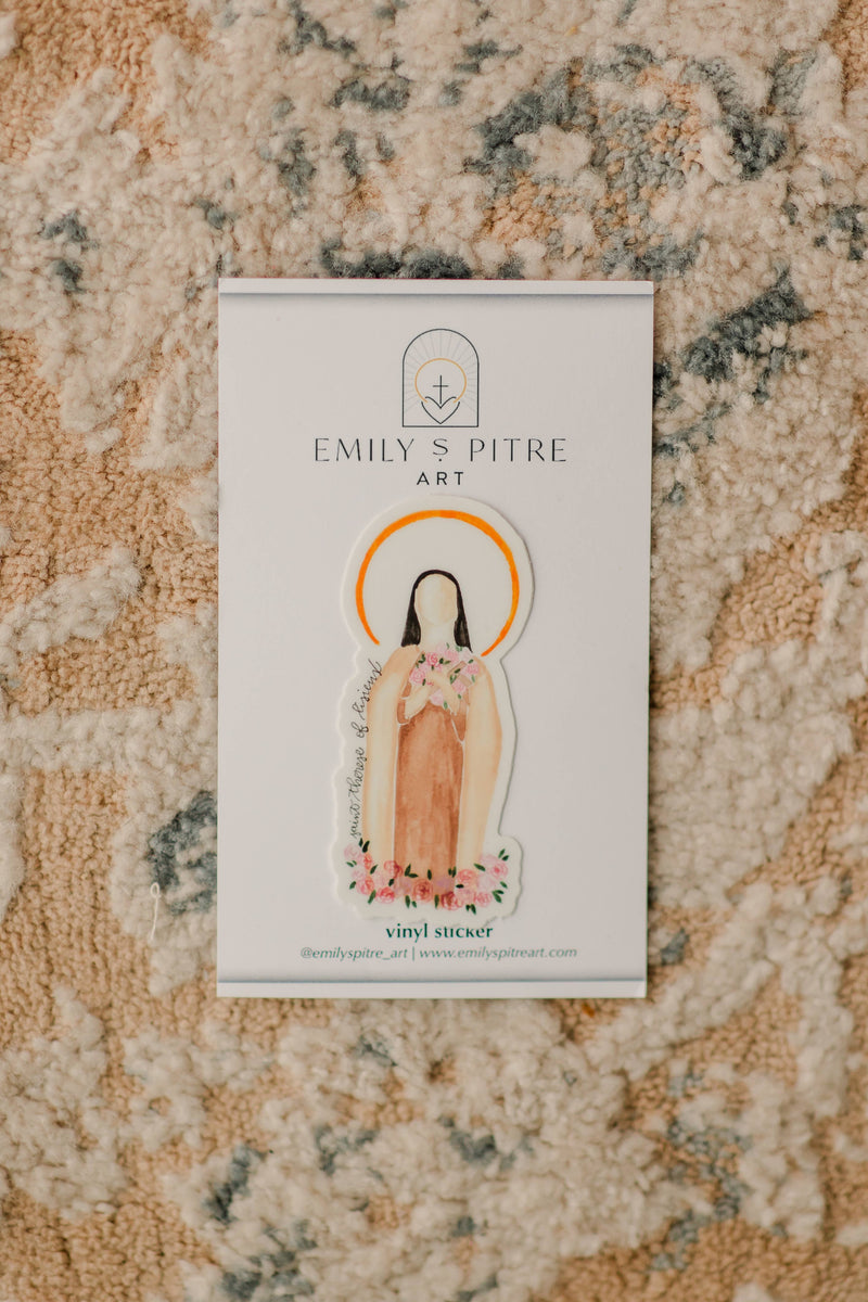 Emily S Pitre Art - St. Therese of Lisieux Sticker