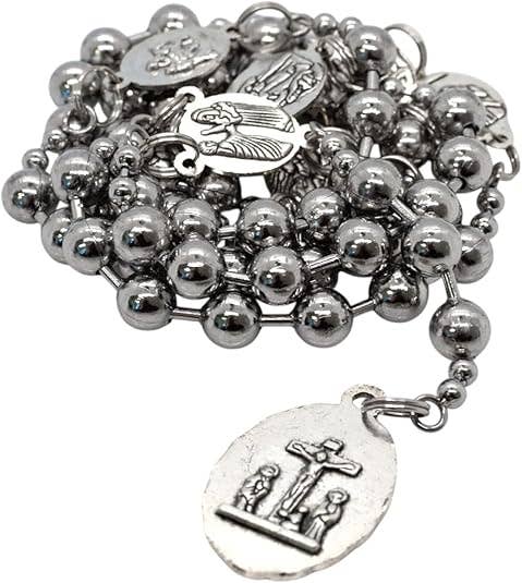 Village Gift Importers - Silver Tone Seven Sorrows Metal Rosary