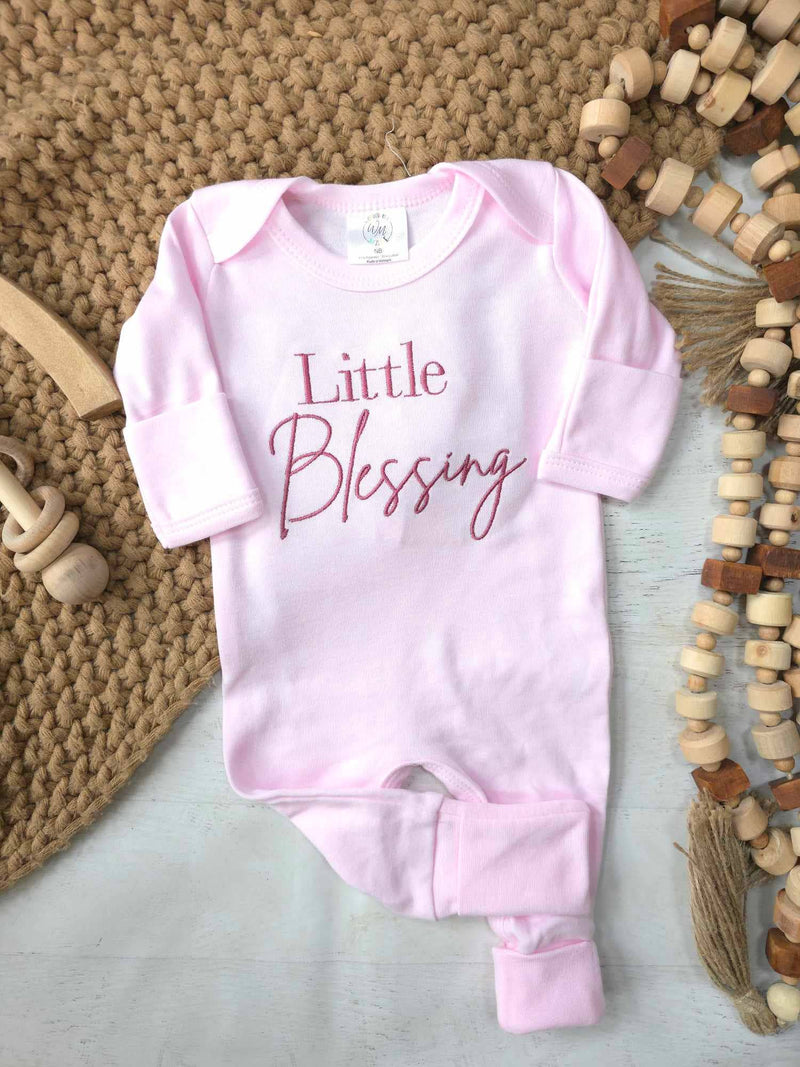 Wonderfully Made - Baby Romper | Little Blessing Pink: 3-6M / Romper Only