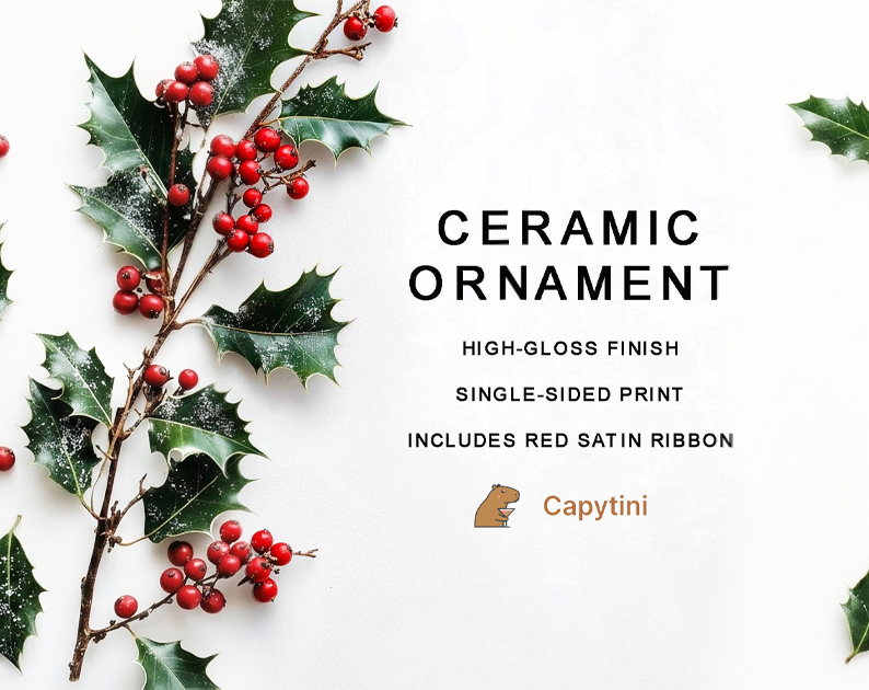 Capytini - Christmas Begins With Christ Manger Scene Ornament