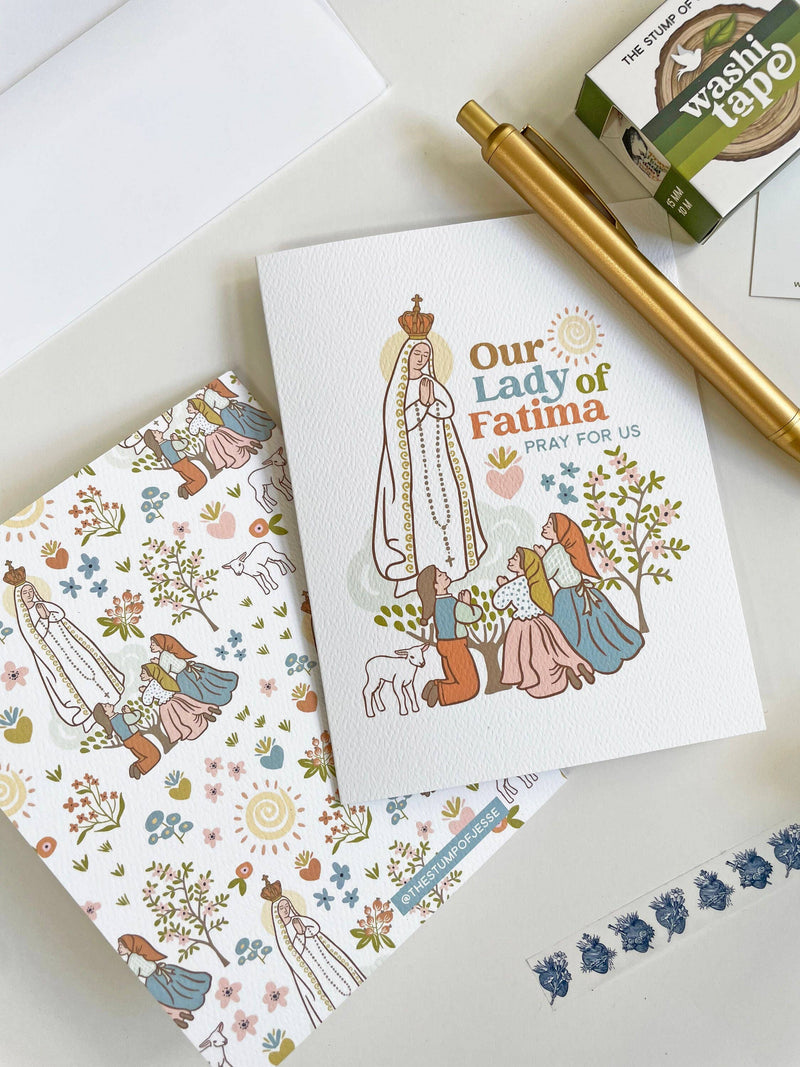 The Stump of Jesse - Our Lady of Fatima Greeting Catholic Card