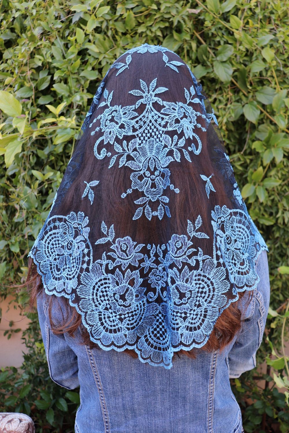 Blue On Black Eva Veil Full Of Grace USA Blue On Black Eva Veil Full Of Grace USA
