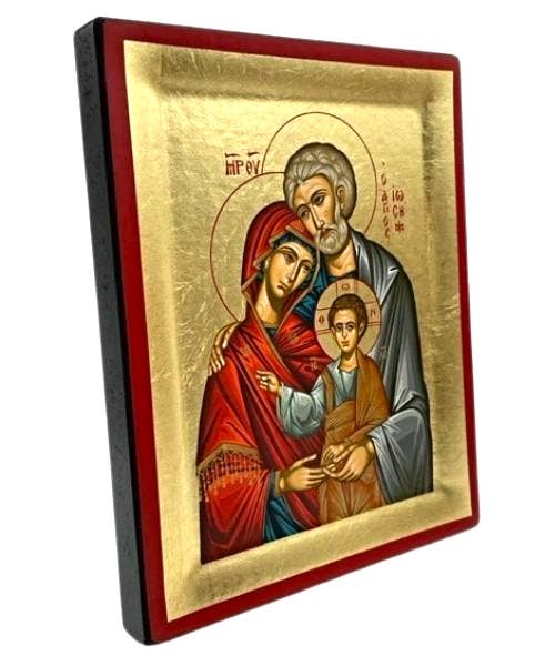 The Art of the Icon - The Holy Family Silk Screen Icon: 29 x 23 cm / 11.4x 9.1 in
