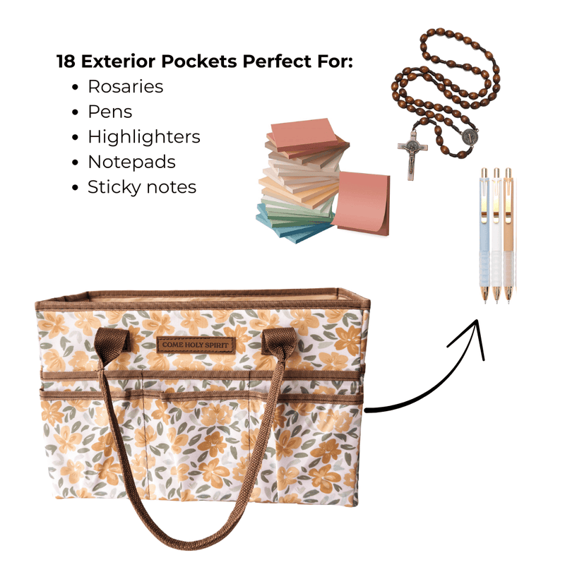 The Little Rose Shop - Catholic Prayer Corner Caddy